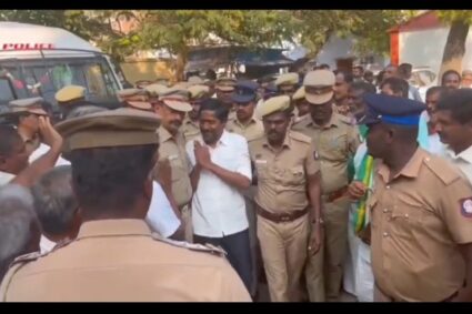 தனியார் நிறுவனங்கள் புகாரில்.. விவசாயிகள் பாதுகாப்பு சங்கத் தலைவர் கைது !